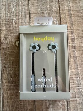 heyday Flower Wired Earbuds 3.5mm Jack  Built in microphone